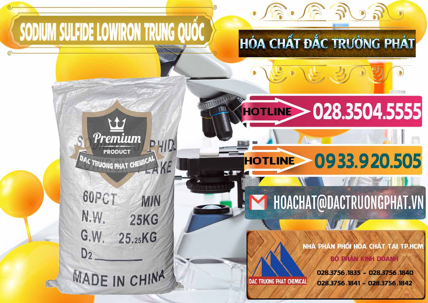 Chuyên bán & phân phối Sodium Sulfide NA2S – Đá Thối Lowiron Trung Quốc China - 0227 - Đơn vị cung cấp - phân phối hóa chất tại TP.HCM - dactruongphat.vn