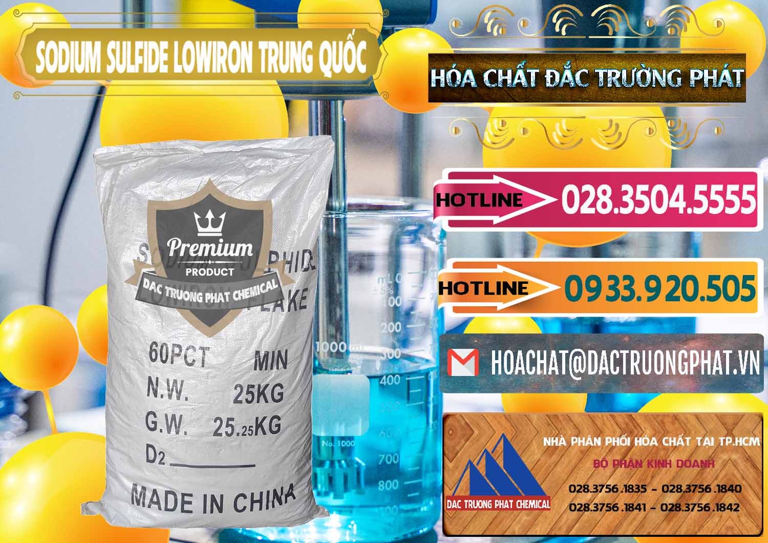 Cty cung cấp _ bán Sodium Sulfide NA2S – Đá Thối Lowiron Trung Quốc China - 0227 - Công ty chuyên bán ( cung cấp ) hóa chất tại TP.HCM - dactruongphat.vn