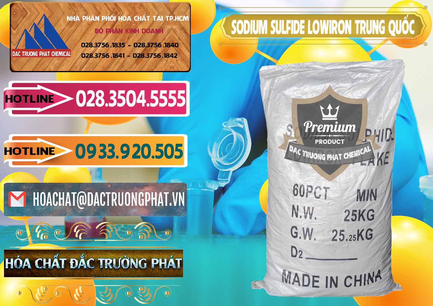 Bán & phân phối Sodium Sulfide NA2S – Đá Thối Lowiron Trung Quốc China - 0227 - Nhà nhập khẩu - phân phối hóa chất tại TP.HCM - dactruongphat.vn