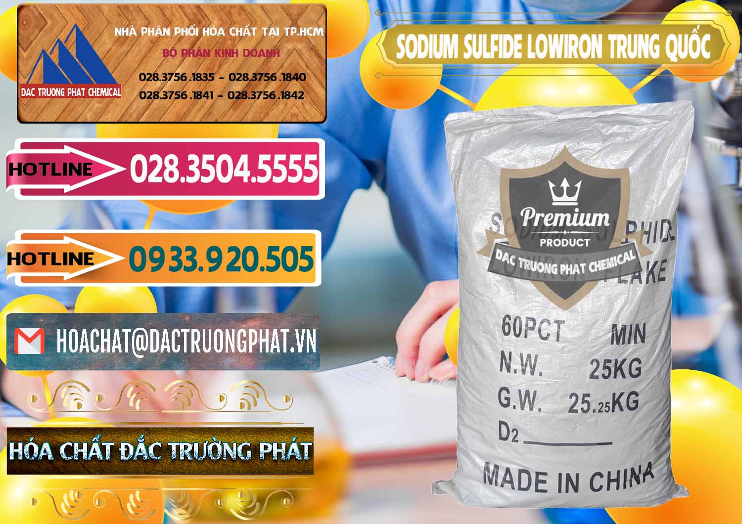 Nơi chuyên cung ứng và bán Sodium Sulfide NA2S – Đá Thối Lowiron Trung Quốc China - 0227 - Chuyên bán & phân phối hóa chất tại TP.HCM - dactruongphat.vn