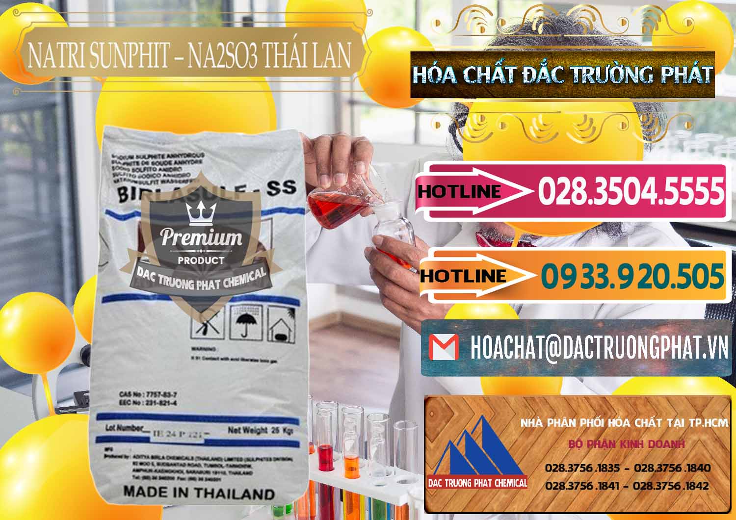 Nơi chuyên cung cấp ( bán ) Natri Sunphit - NA2SO3 Thái Lan - 0105 - Chuyên cung cấp ( phân phối ) hóa chất tại TP.HCM - dactruongphat.vn