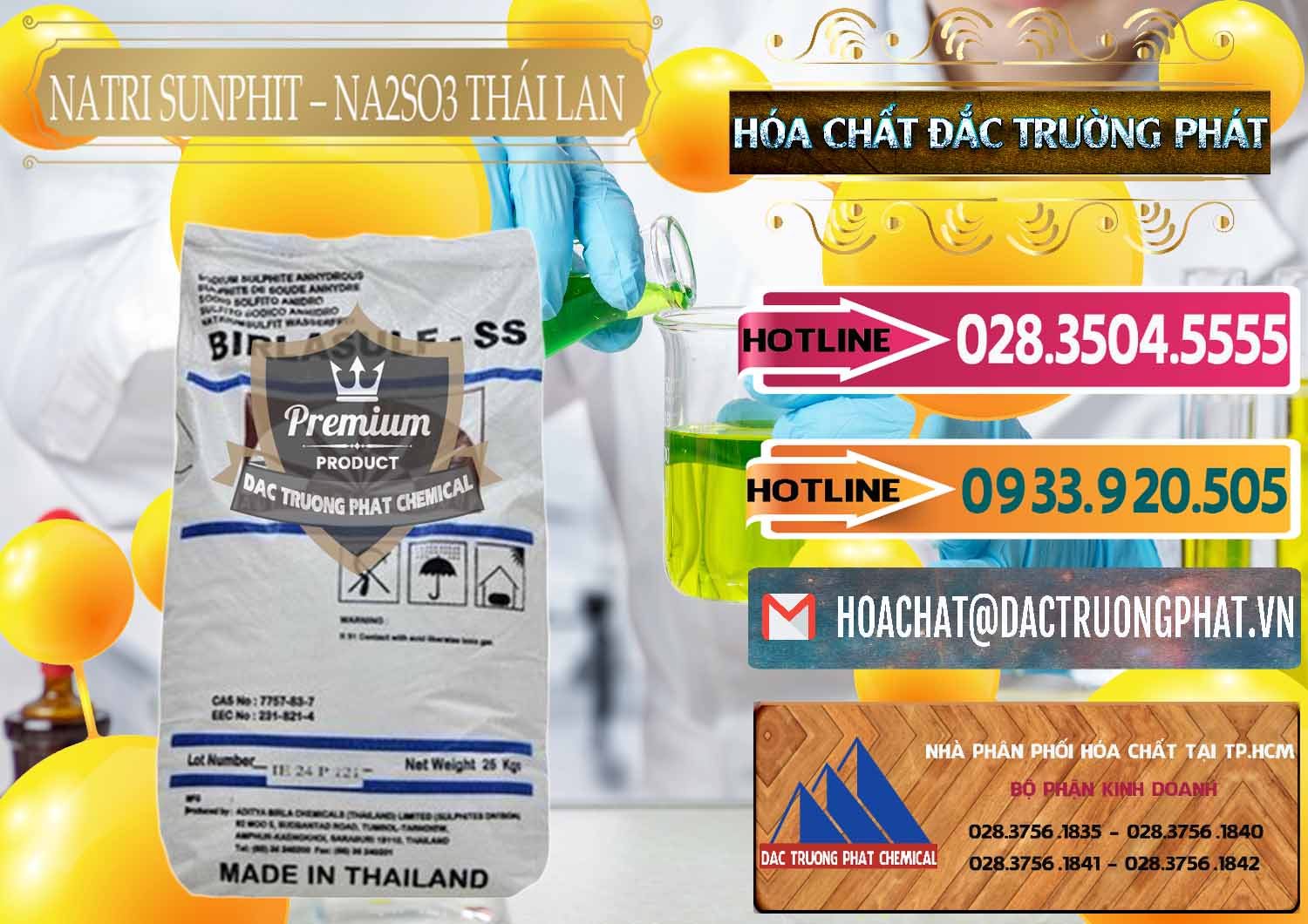 Cty nhập khẩu - bán Natri Sunphit - NA2SO3 Thái Lan - 0105 - Chuyên nhập khẩu và cung cấp hóa chất tại TP.HCM - dactruongphat.vn