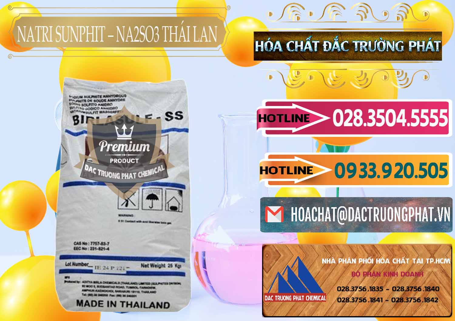 Cung ứng & bán Natri Sunphit - NA2SO3 Thái Lan - 0105 - Đơn vị chuyên cung cấp ( kinh doanh ) hóa chất tại TP.HCM - dactruongphat.vn