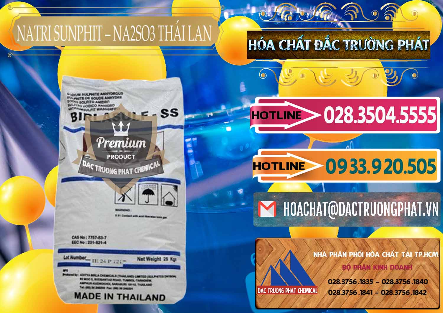 Đơn vị chuyên bán & cung cấp Natri Sunphit - NA2SO3 Thái Lan - 0105 - Nhập khẩu ( cung cấp ) hóa chất tại TP.HCM - dactruongphat.vn