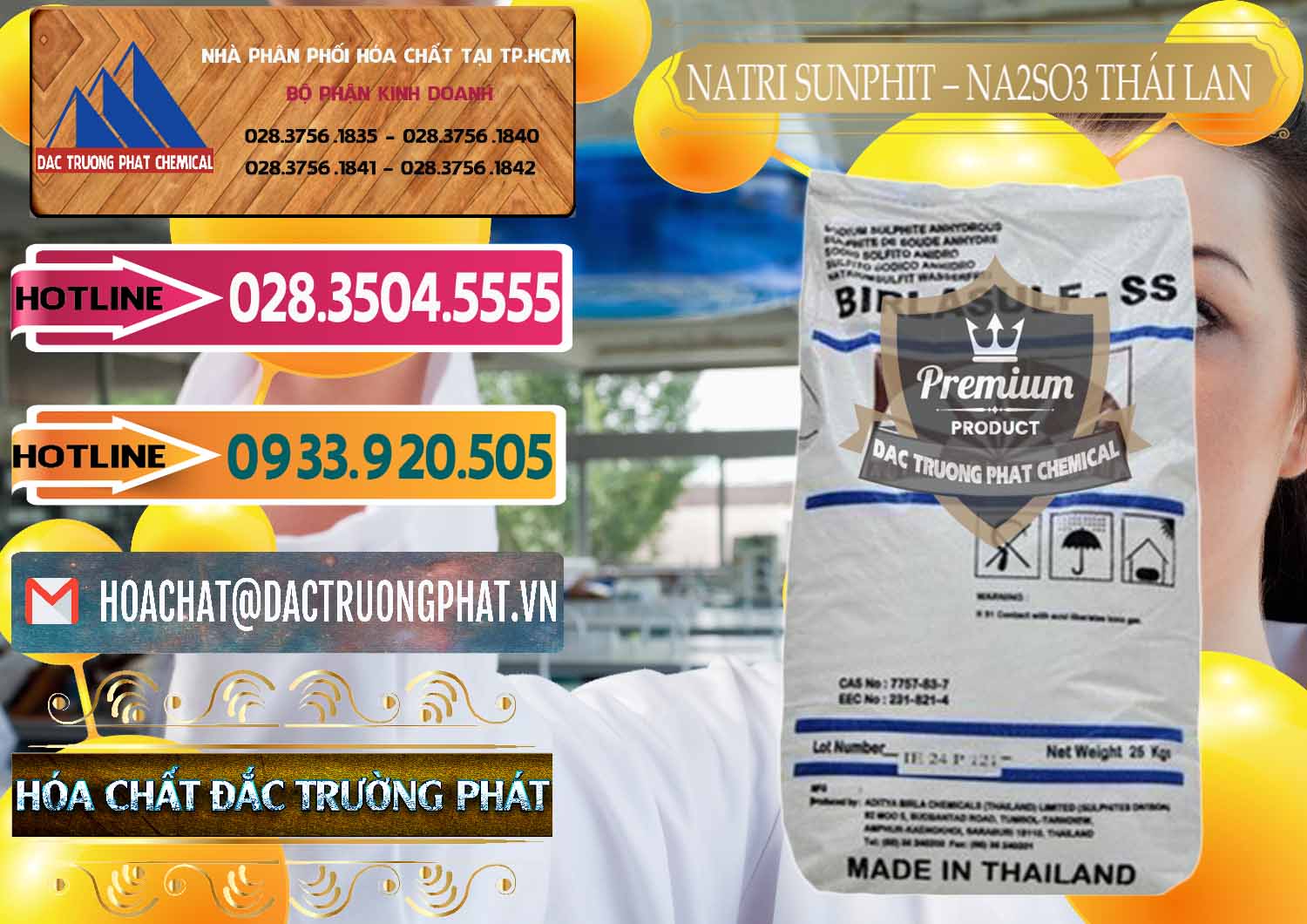 Nơi bán & phân phối Natri Sunphit - NA2SO3 Thái Lan - 0105 - Nơi chuyên nhập khẩu & phân phối hóa chất tại TP.HCM - dactruongphat.vn
