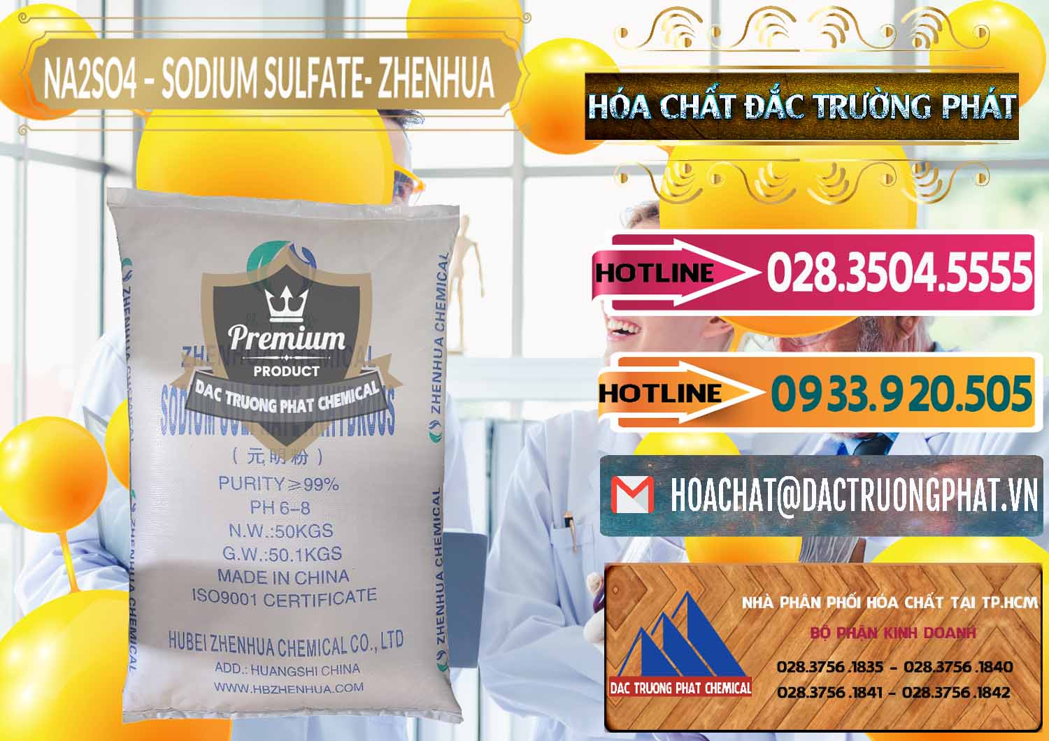 Chuyên kinh doanh _ bán Sodium Sulphate - Muối Sunfat Na2SO4 Zhenhua Trung Quốc China - 0101 - Chuyên phân phối ( cung ứng ) hóa chất tại TP.HCM - dactruongphat.vn