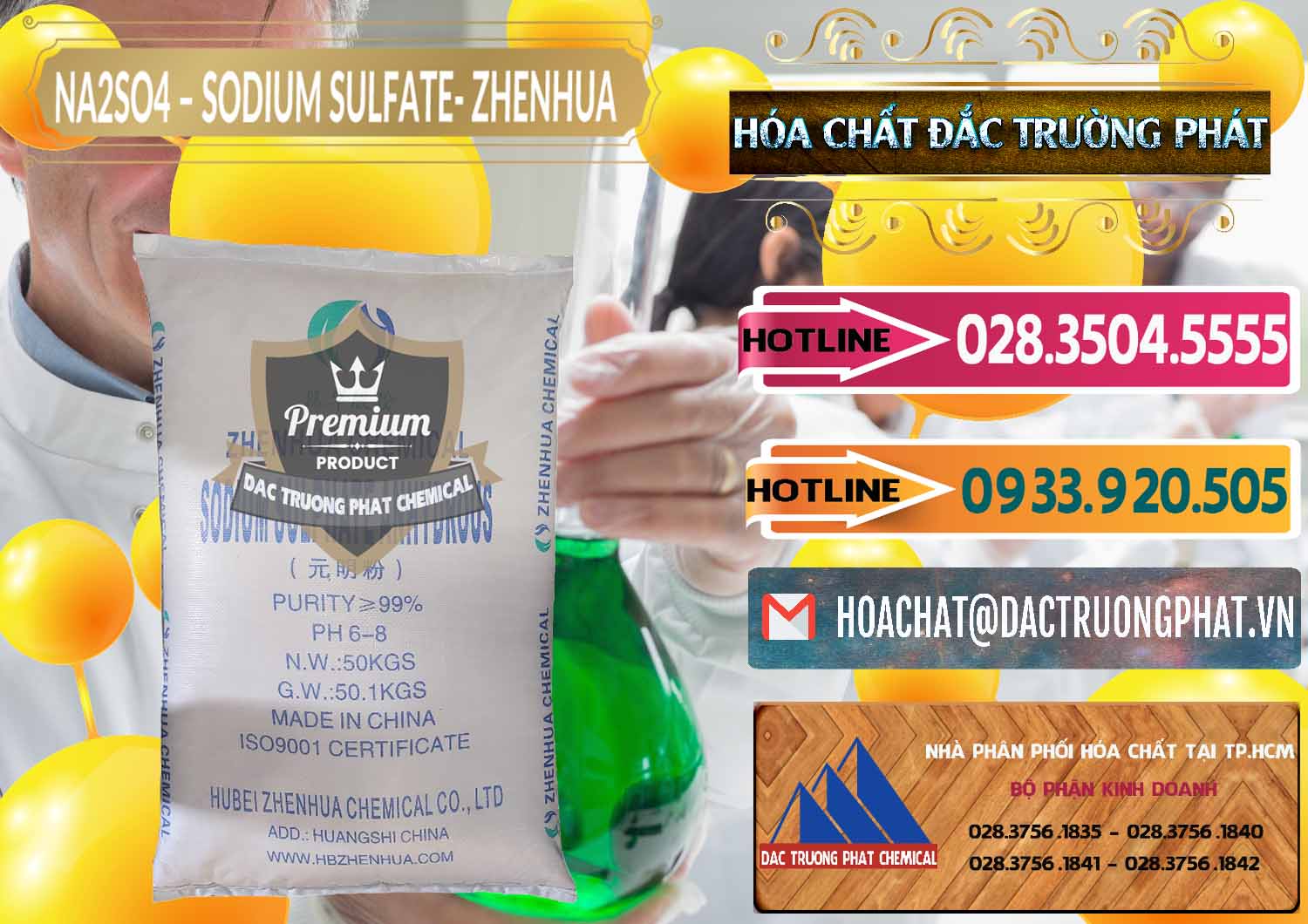 Công ty chuyên nhập khẩu ( bán ) Sodium Sulphate - Muối Sunfat Na2SO4 Zhenhua Trung Quốc China - 0101 - Chuyên cung cấp & kinh doanh hóa chất tại TP.HCM - dactruongphat.vn