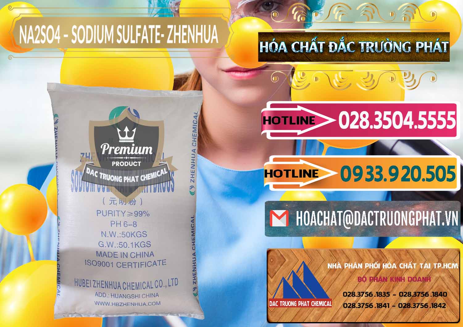 Cty bán _ cung ứng Sodium Sulphate - Muối Sunfat Na2SO4 Zhenhua Trung Quốc China - 0101 - Chuyên phân phối ( cung cấp ) hóa chất tại TP.HCM - dactruongphat.vn