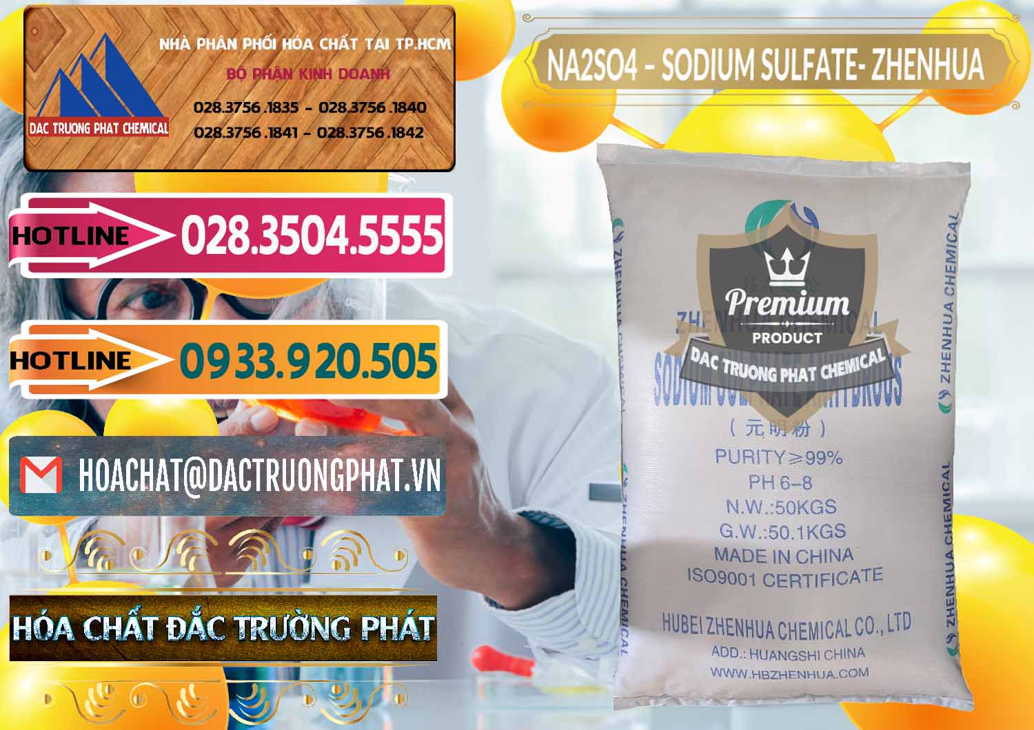 Công ty bán » thương mại hóa chất Powder Sunfat Sodium _ Sodium Sulfate Zhenhua Trung Quốc China tại Tiền Giang Đơn vị chuyên bán _ cung cấp Sodium Sulphate - Muối Sunfat Na2SO4 Zhenhua Trung Quốc China - 0101 - Chuyên cung cấp _ nhập khẩu hóa chất tại TP.HCM - dactruongphat.vn