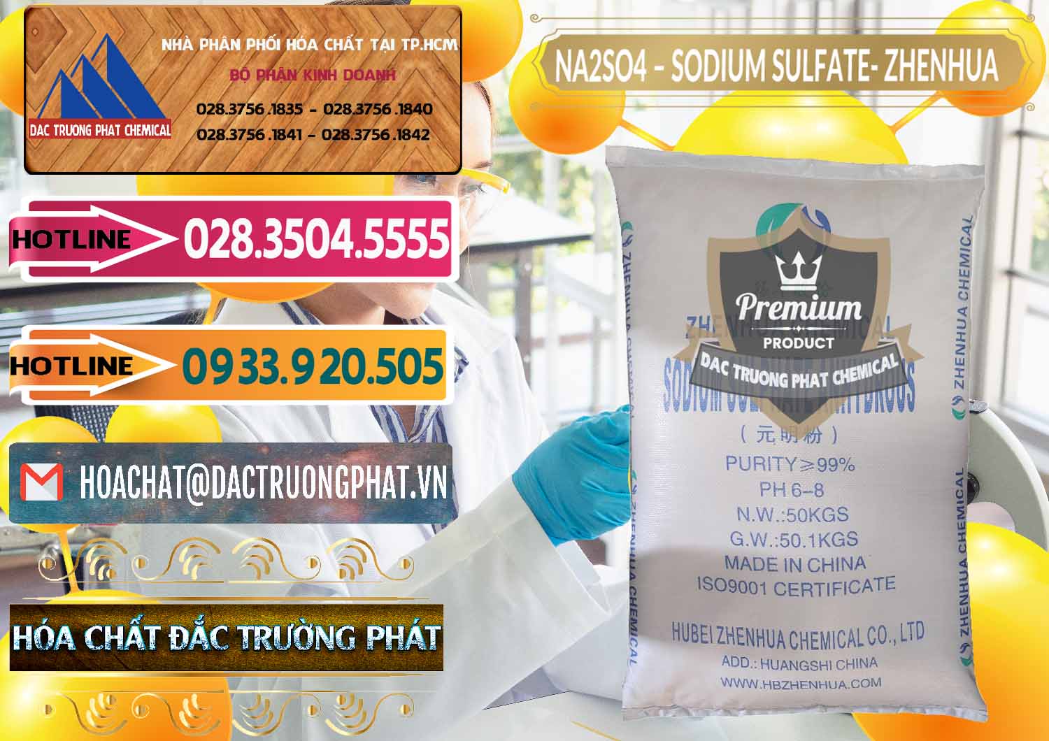 Nhà nhập khẩu - bán Sodium Sulphate - Muối Sunfat Na2SO4 Zhenhua Trung Quốc China - 0101 - Phân phối ( cung cấp ) hóa chất tại TP.HCM - dactruongphat.vn