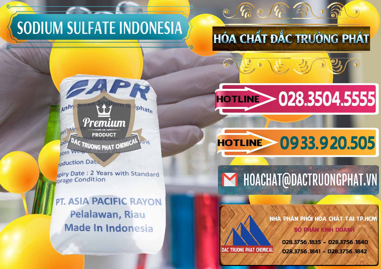 Nhà cung ứng - bán Sodium Sulphate - Muối Sunfat Na2SO4 APR Indonesia - 0460 - Nơi chuyên phân phối _ nhập khẩu hóa chất tại TP.HCM - dactruongphat.vn