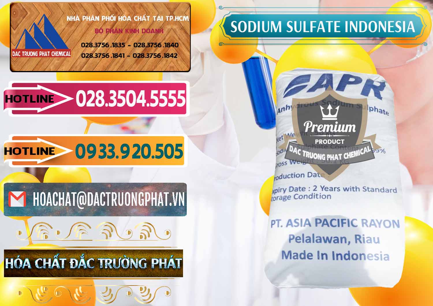 Cty chuyên kinh doanh và bán Sodium Sulphate - Muối Sunfat Na2SO4 APR Indonesia - 0460 - Cty chuyên bán ( phân phối ) hóa chất tại TP.HCM - dactruongphat.vn