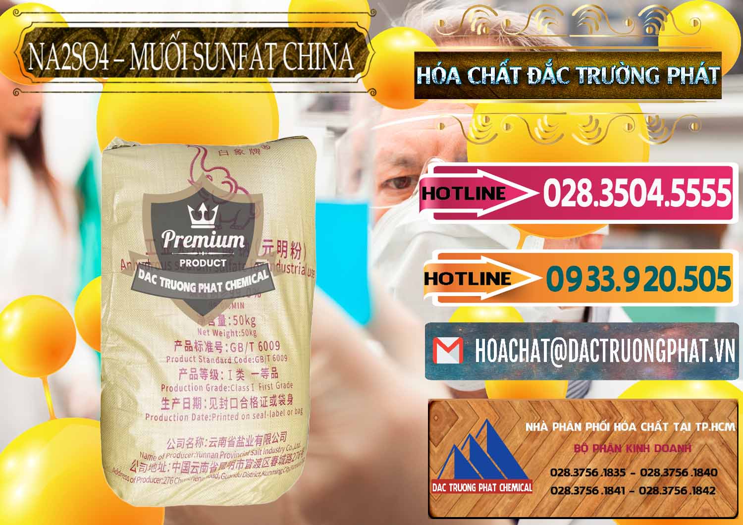 Công ty chuyên phân phối ( bán ) Sodium Sulphate - Muối Sunfat Na2SO4 Logo Con Voi Trung Quốc China - 0409 - Nơi phân phối & cung ứng hóa chất tại TP.HCM - dactruongphat.vn