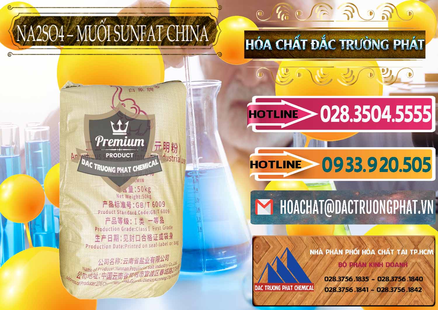 Nơi chuyên kinh doanh ( bán ) Sodium Sulphate - Muối Sunfat Na2SO4 Logo Con Voi Trung Quốc China - 0409 - Cty chuyên phân phối _ cung ứng hóa chất tại TP.HCM - dactruongphat.vn