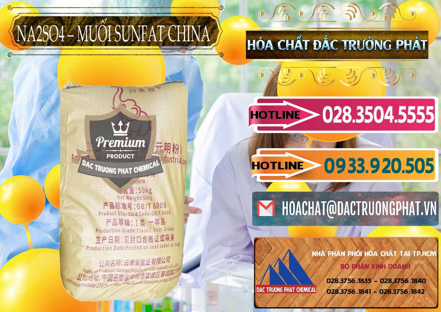 Đơn vị chuyên kinh doanh _ bán Sodium Sulphate - Muối Sunfat Na2SO4 Logo Con Voi Trung Quốc China - 0409 - Chuyên cung cấp ( kinh doanh ) hóa chất tại TP.HCM - dactruongphat.vn