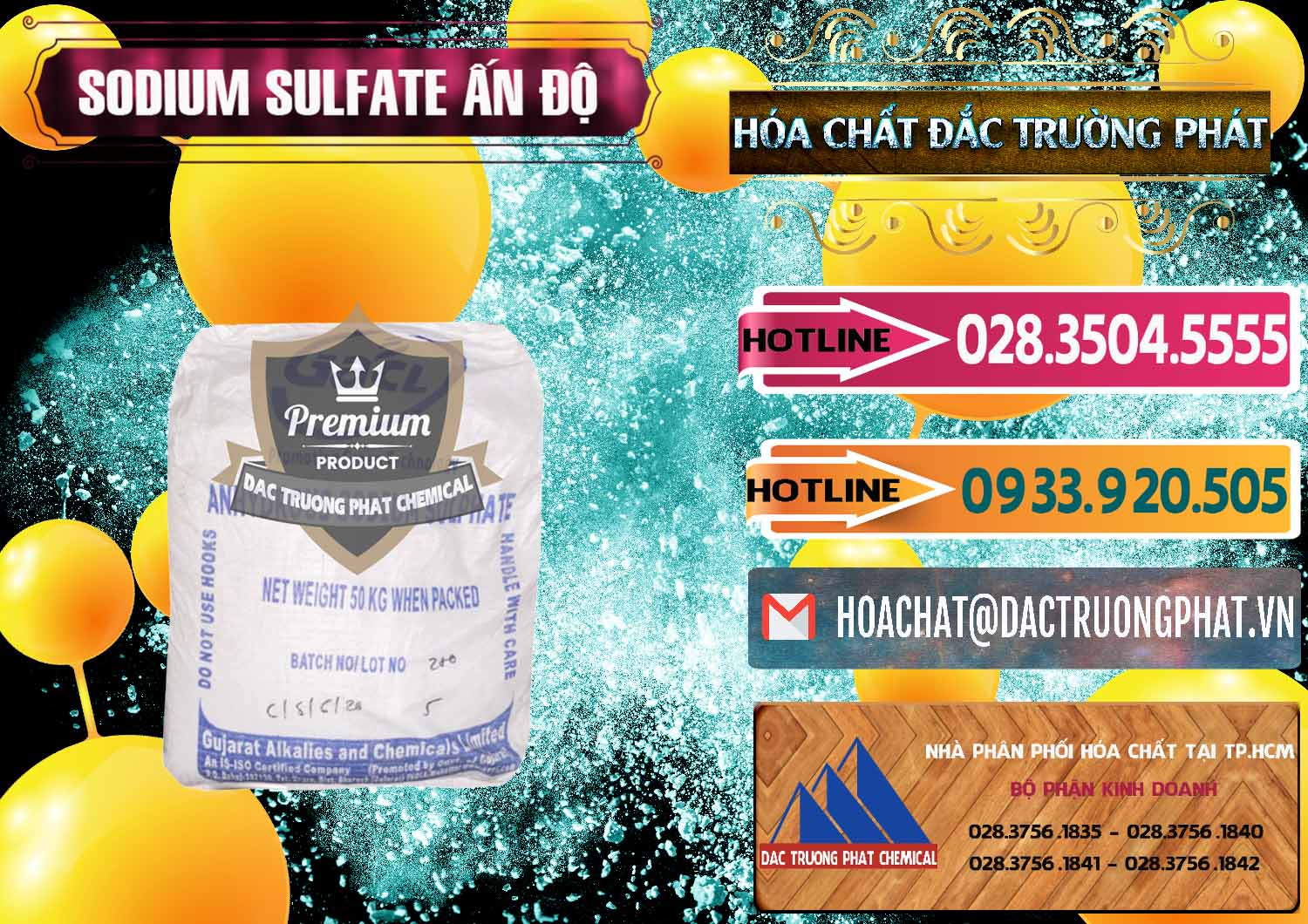 Cty bán & phân phối Sodium Sulphate - Muối Sunfat Na2SO4 GACL Ấn Độ India - 0461 - Đơn vị chuyên kinh doanh _ phân phối hóa chất tại TP.HCM - dactruongphat.vn