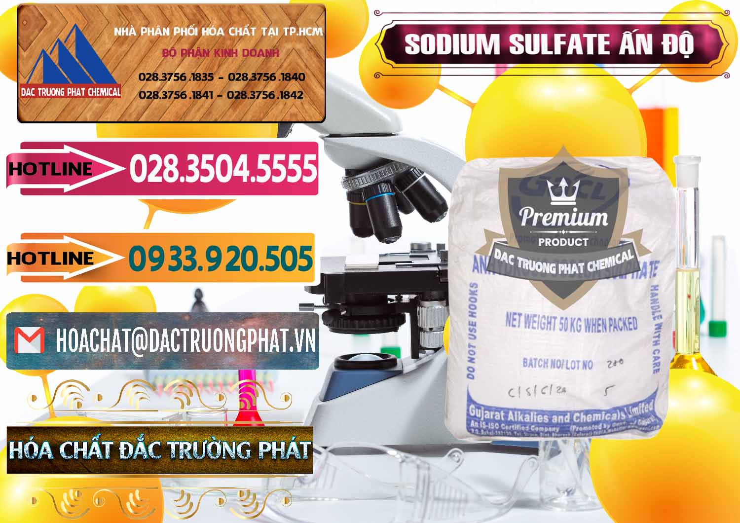 Đơn vị chuyên bán - cung cấp Sodium Sulphate - Muối Sunfat Na2SO4 GACL Ấn Độ India - 0461 - Nơi cung cấp ( phân phối ) hóa chất tại TP.HCM - dactruongphat.vn
