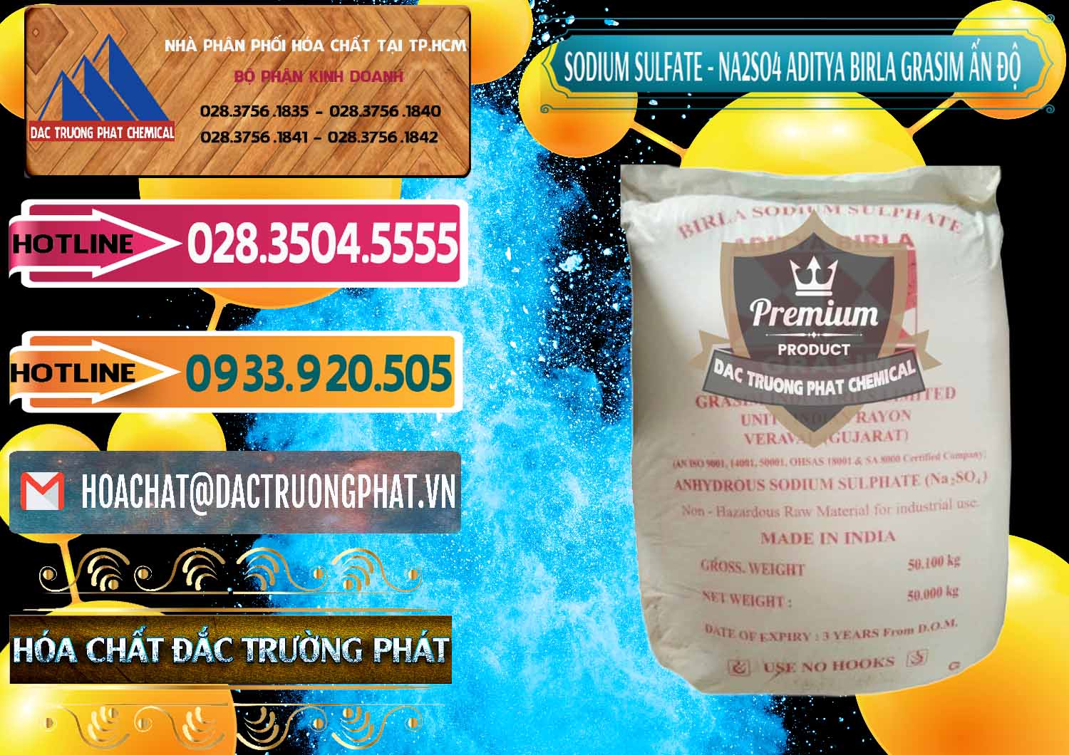 Đơn vị chuyên phân phối ( bán ) Sodium Sulphate - Muối Sunfat Na2SO4 Grasim Ấn Độ India - 0356 - Cty cung cấp _ nhập khẩu hóa chất tại TP.HCM - dactruongphat.vn