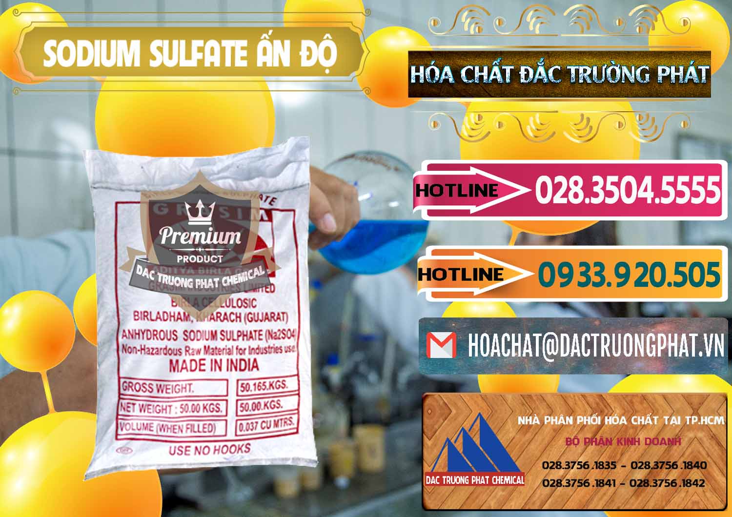 Cty phân phối - bán Sodium Sulphate - Muối Sunfat Na2SO4 Aditya Birla Grasim Ấn Độ India - 0462 - Công ty chuyên bán và phân phối hóa chất tại TP.HCM - dactruongphat.vn