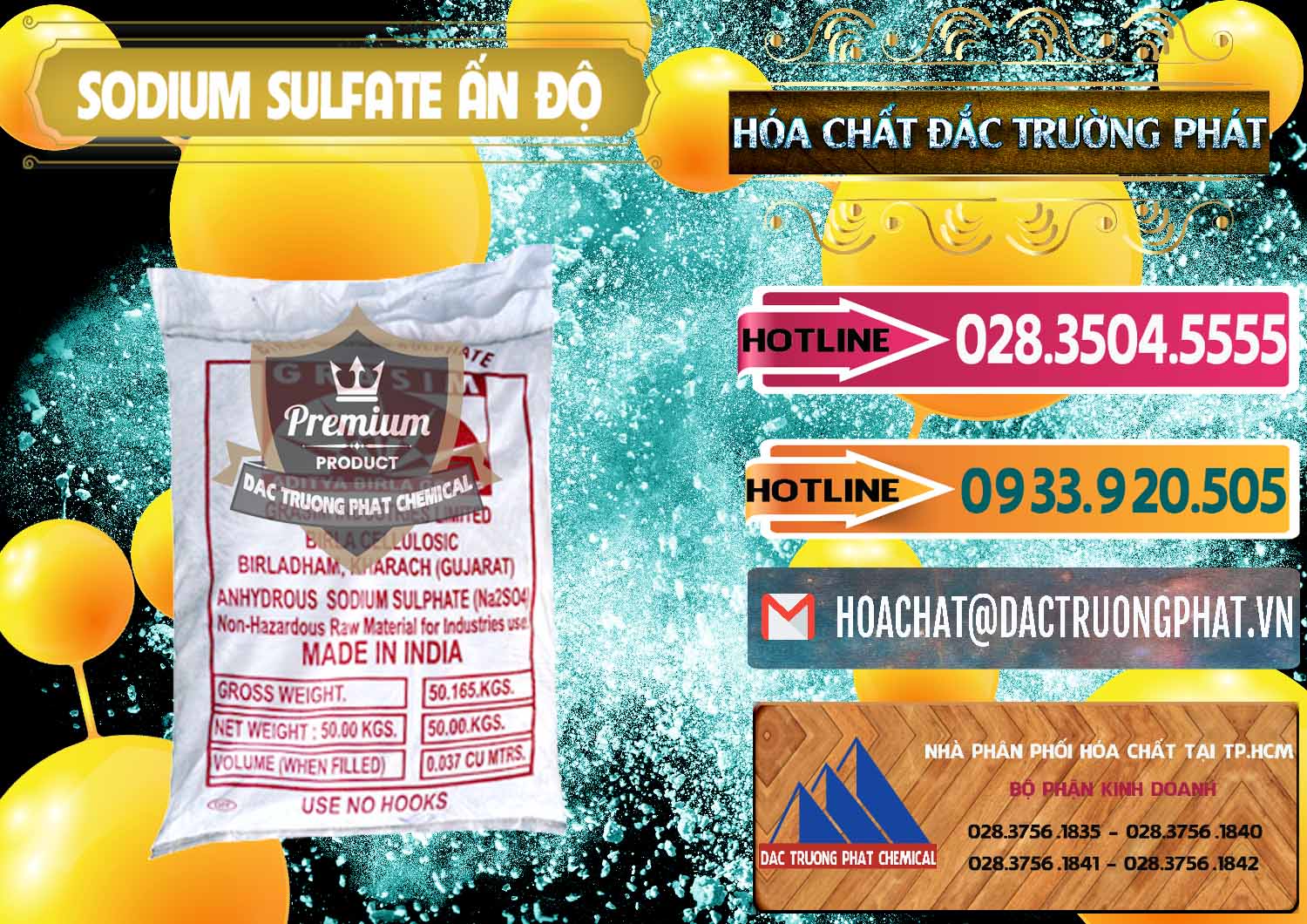 Nhà cung cấp ( bán ) Sodium Sulphate - Muối Sunfat Na2SO4 Aditya Birla Grasim Ấn Độ India - 0462 - Nơi bán _ phân phối hóa chất tại TP.HCM - dactruongphat.vn
