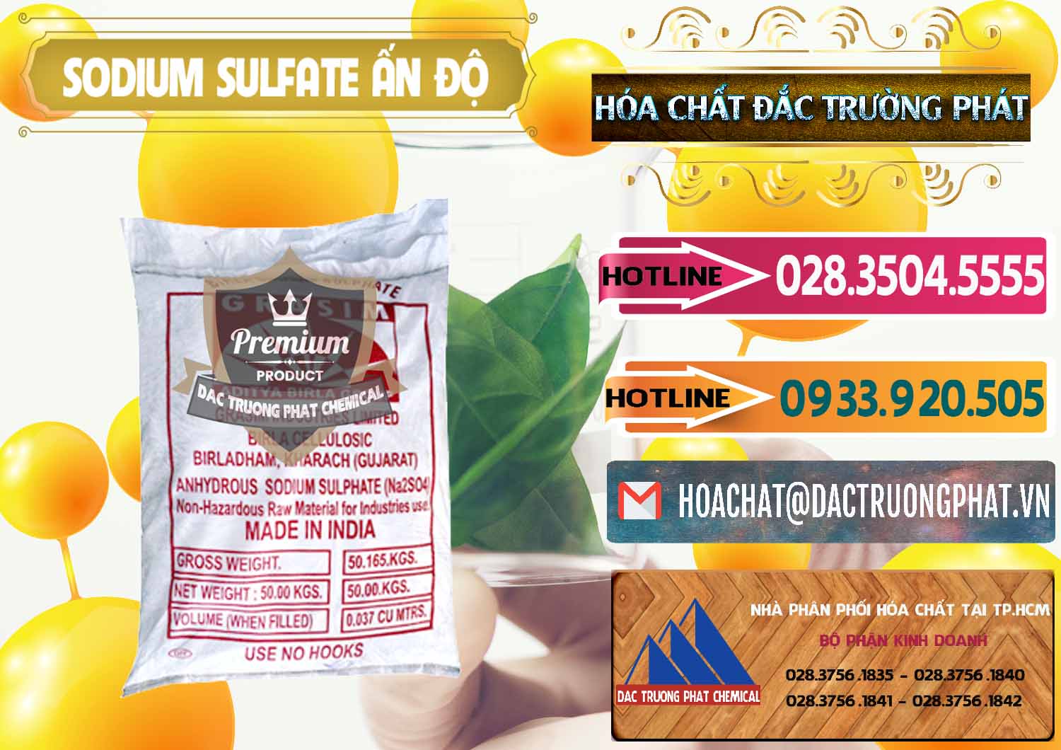 Chuyên cung cấp _ bán Sodium Sulphate - Muối Sunfat Na2SO4 Aditya Birla Grasim Ấn Độ India - 0462 - Nơi phân phối ( cung cấp ) hóa chất tại TP.HCM - dactruongphat.vn