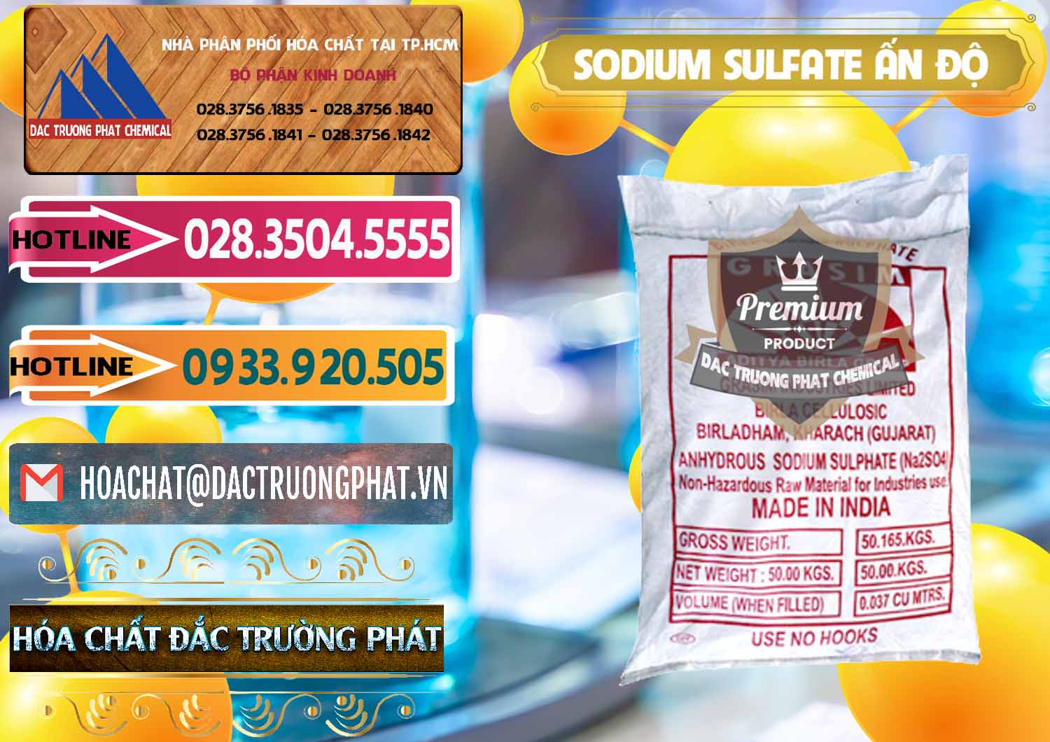 Cty chuyên nhập khẩu _ bán Sodium Sulphate - Muối Sunfat Na2SO4 Aditya Birla Grasim Ấn Độ India - 0462 - Công ty chuyên cung cấp - kinh doanh hóa chất tại TP.HCM - dactruongphat.vn