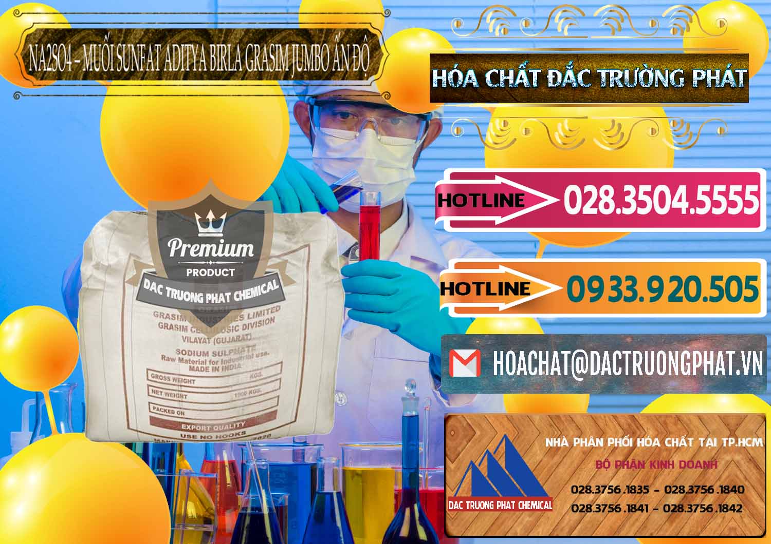 Chuyên bán - cung ứng Sodium Sulphate - Muối Sunfat Na2SO4 Jumbo Bành Aditya Birla Grasim Ấn Độ India - 0357 - Nơi cung cấp và nhập khẩu hóa chất tại TP.HCM - dactruongphat.vn