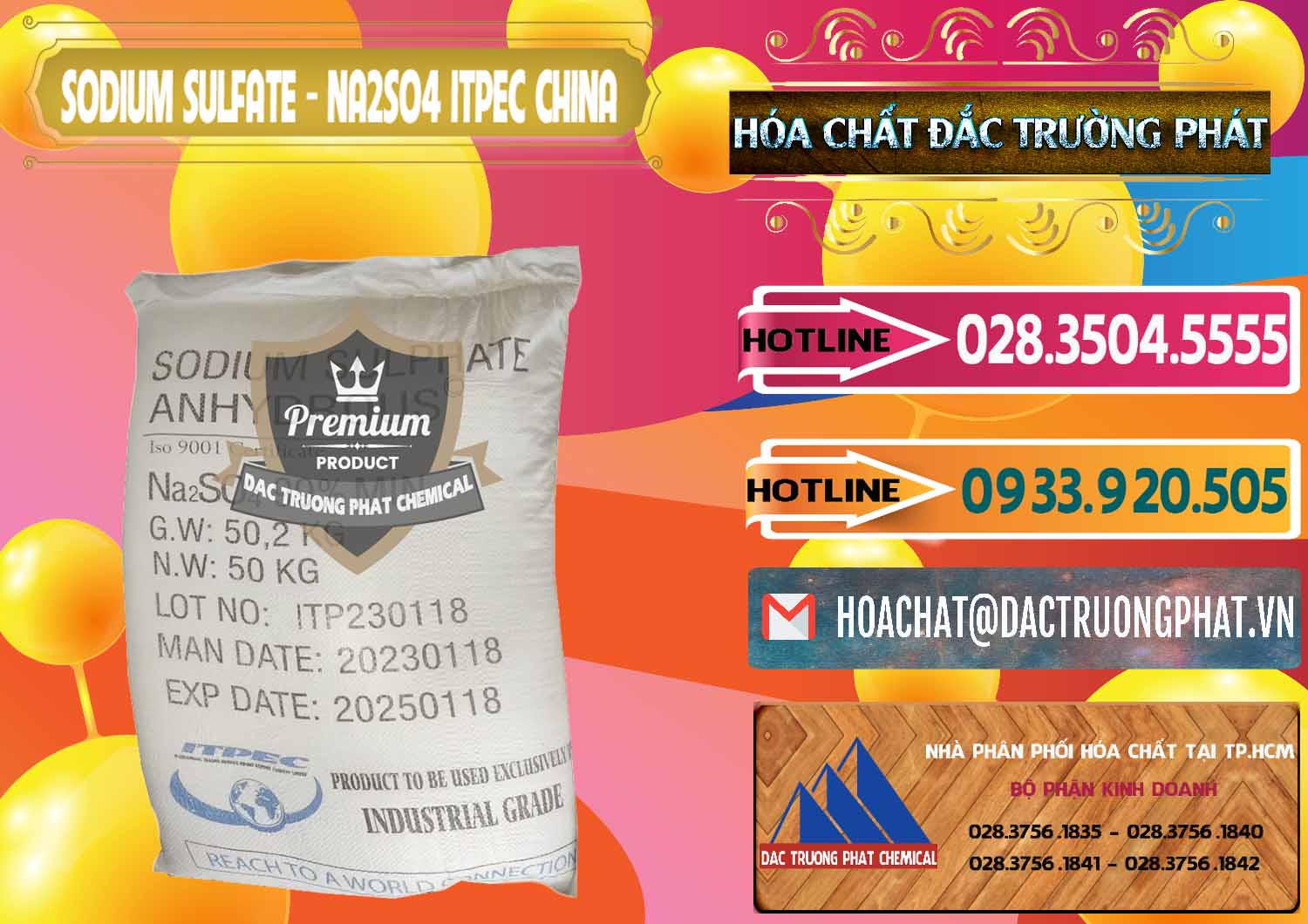 Công ty nhập khẩu - bán Sodium Sulphate - Muối Sunfat Na2SO4 ITPEC Trung Quốc China - 0340 - Nơi bán ( cung cấp ) hóa chất tại TP.HCM - dactruongphat.vn