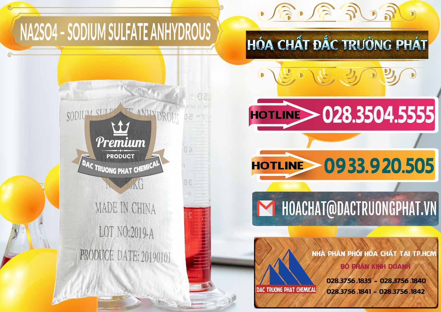Nơi chuyên bán ( cung ứng ) Sodium Sulphate - Muối Sunfat Na2SO4 PH 6-8 Trung Quốc China - 0099 - Cty chuyên bán ( cung cấp ) hóa chất tại TP.HCM - dactruongphat.vn