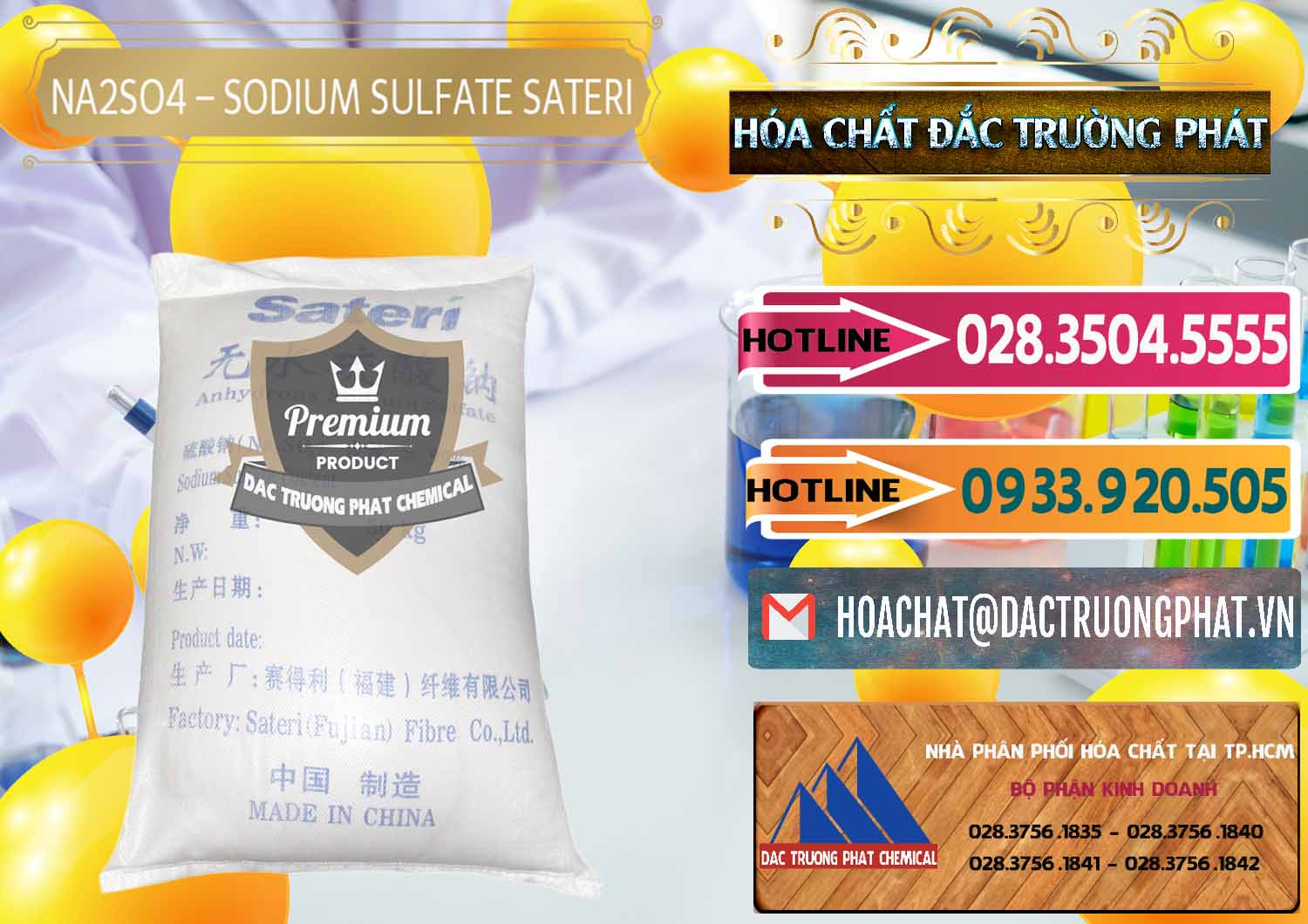 Đơn vị bán & phân phối Sodium Sulphate - Muối Sunfat Na2SO4 Sateri Trung Quốc China - 0100 - Đơn vị chuyên nhập khẩu ( cung cấp ) hóa chất tại TP.HCM - dactruongphat.vn