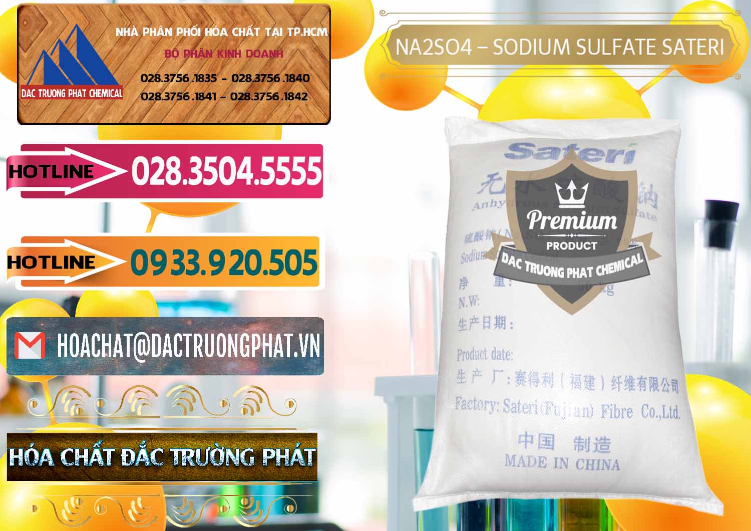 Nơi phân phối và bán Sodium Sulphate - Muối Sunfat Na2SO4 Sateri Trung Quốc China - 0100 - Công ty bán ( phân phối ) hóa chất tại TP.HCM - dactruongphat.vn