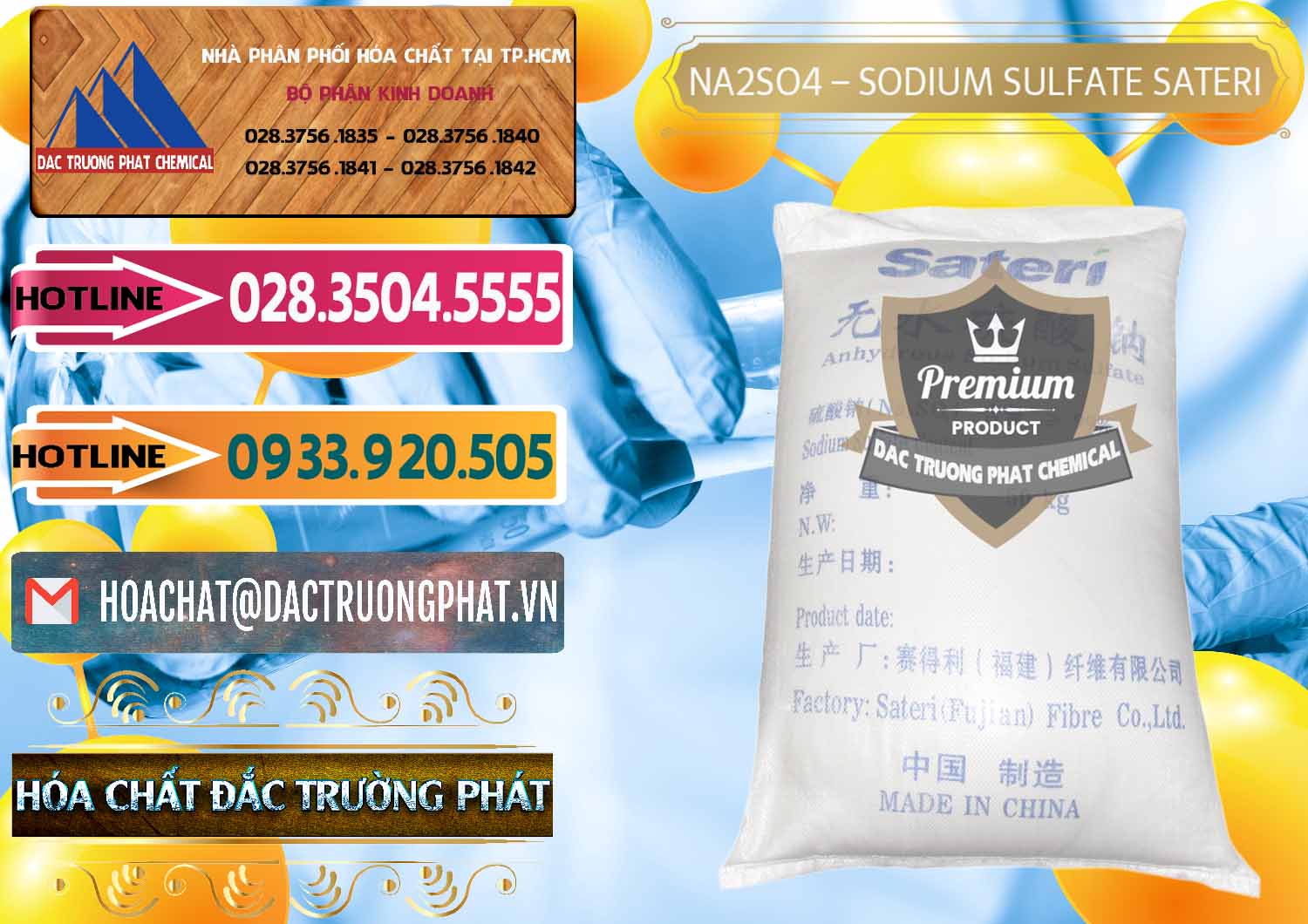 Địa chỉ bán œ phân phối hóa chất Muối Sulfate © Muối Sulfat Sodium Dạng Bột Sateri Trung Quốc China Đơn vị chuyên nhập khẩu _ bán Sodium Sulphate - Muối Sunfat Na2SO4 Sateri Trung Quốc China - 0100 - Phân phối ( cung ứng ) hóa chất tại TP.HCM - dactruongphat.vn