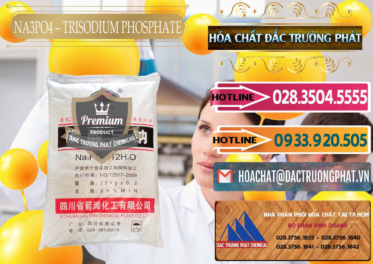Cty chuyên bán và cung ứng Na3PO4 – Trisodium Phosphate Trung Quốc China JT - 0102 - Nhà phân phối và cung ứng hóa chất tại TP.HCM - dactruongphat.vn