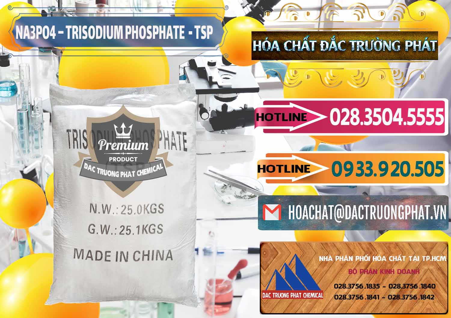 Cty chuyên nhập khẩu _ bán Na3PO4 – Trisodium Phosphate Trung Quốc China TSP - 0103 - Đơn vị chuyên cung cấp _ bán hóa chất tại TP.HCM - dactruongphat.vn