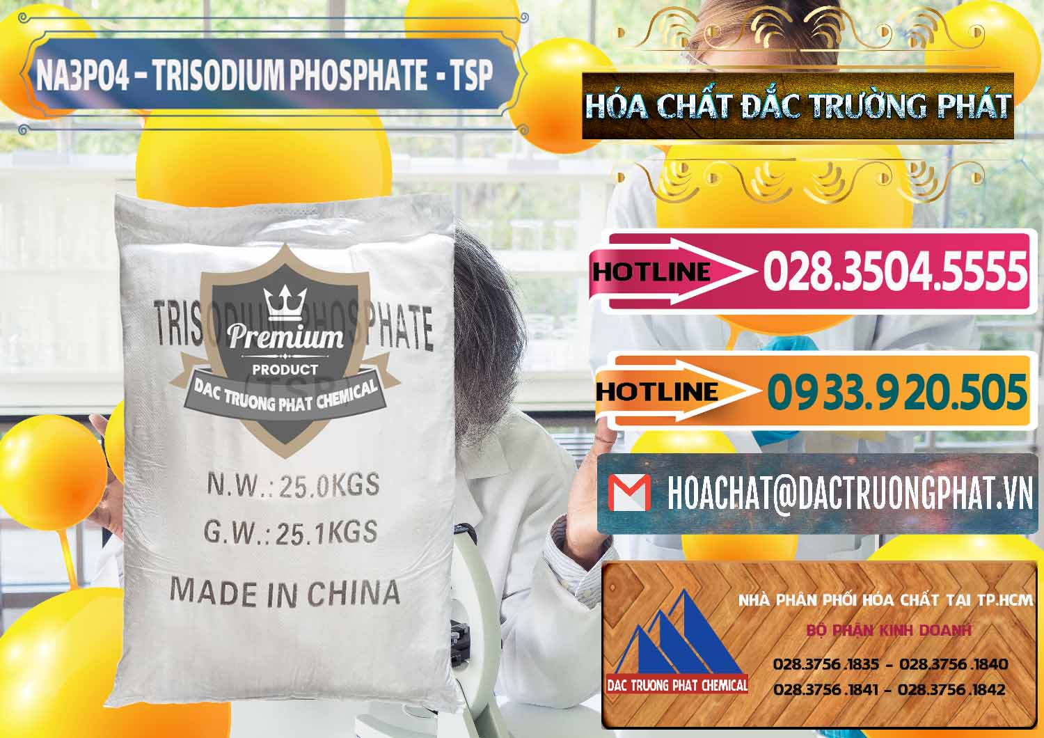 Công ty chuyên kinh doanh và bán Na3PO4 – Trisodium Phosphate Trung Quốc China TSP - 0103 - Công ty chuyên cung ứng và phân phối hóa chất tại TP.HCM - dactruongphat.vn