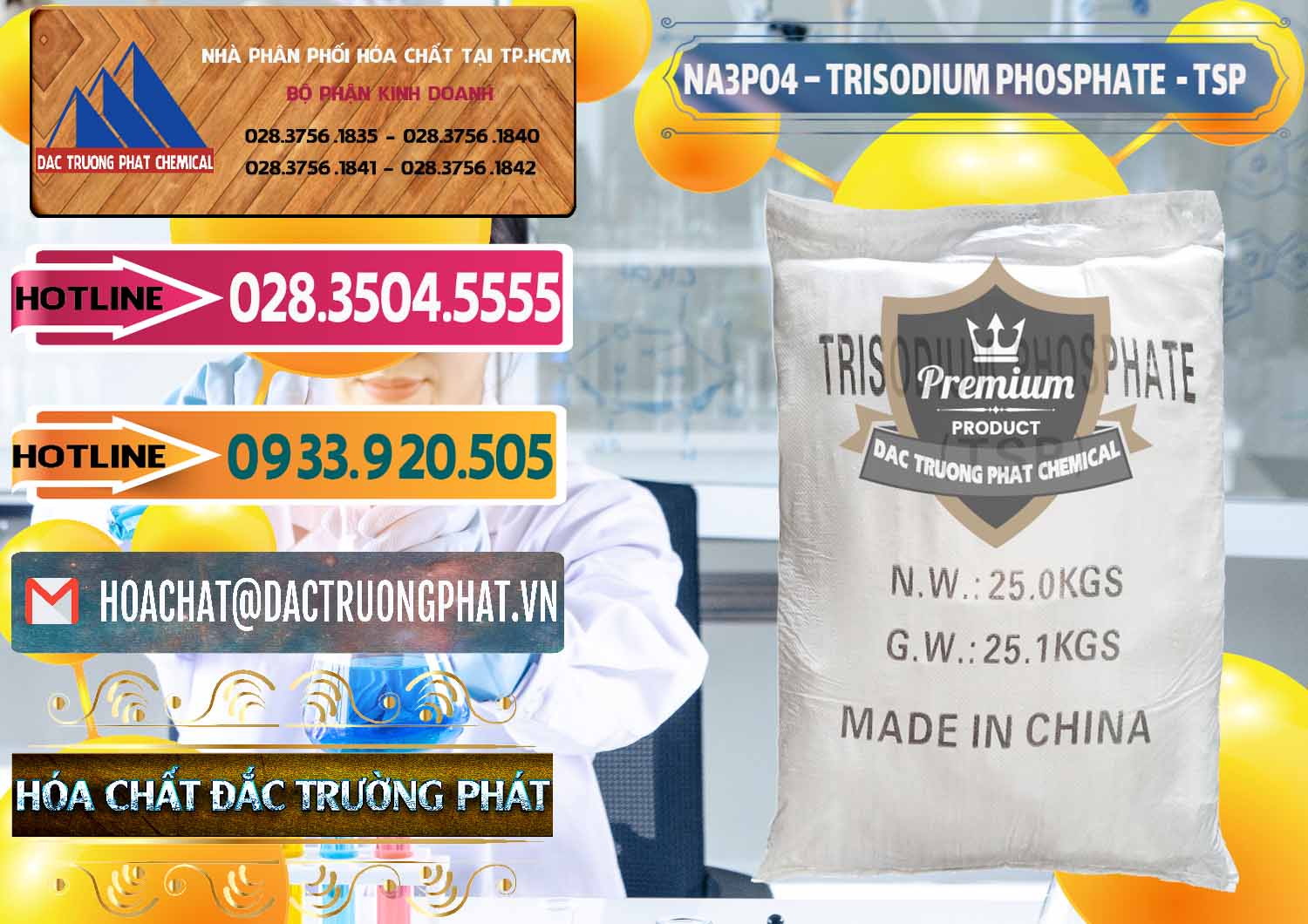 Cung ứng và bán Na3PO4 – Trisodium Phosphate Trung Quốc China TSP - 0103 - Công ty cung ứng _ phân phối hóa chất tại TP.HCM - dactruongphat.vn