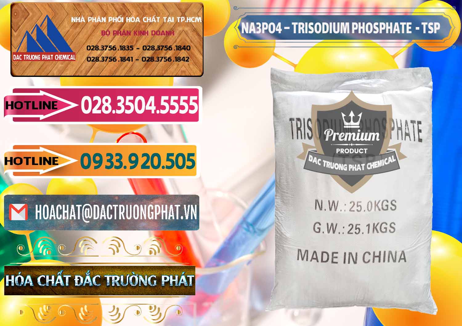 Cty chuyên kinh doanh - bán Na3PO4 – Trisodium Phosphate Trung Quốc China TSP - 0103 - Nơi chuyên nhập khẩu và cung cấp hóa chất tại TP.HCM - dactruongphat.vn
