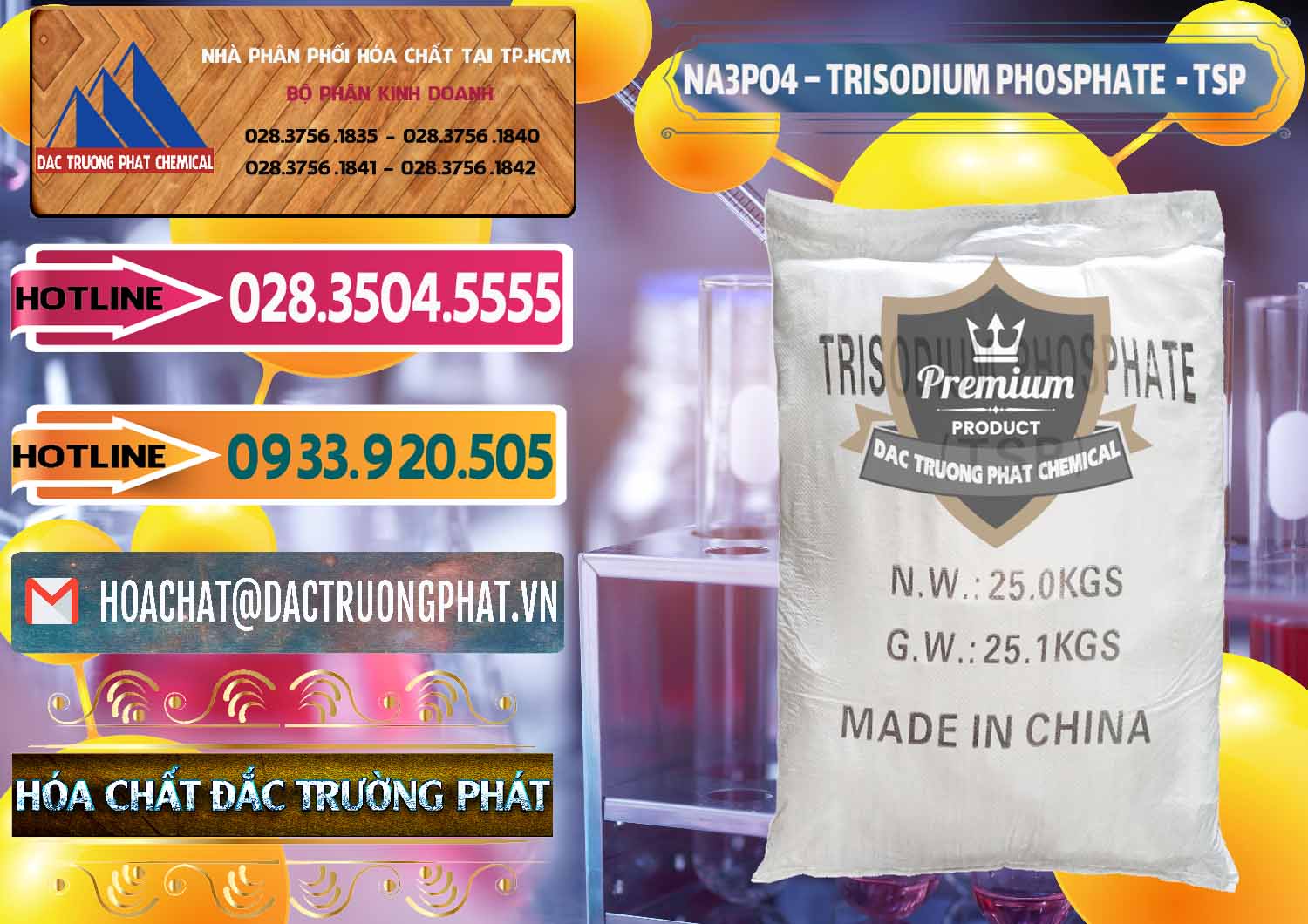Đơn vị cung cấp - bán Na3PO4 – Trisodium Phosphate Trung Quốc China TSP - 0103 - Nơi chuyên nhập khẩu và phân phối hóa chất tại TP.HCM - dactruongphat.vn