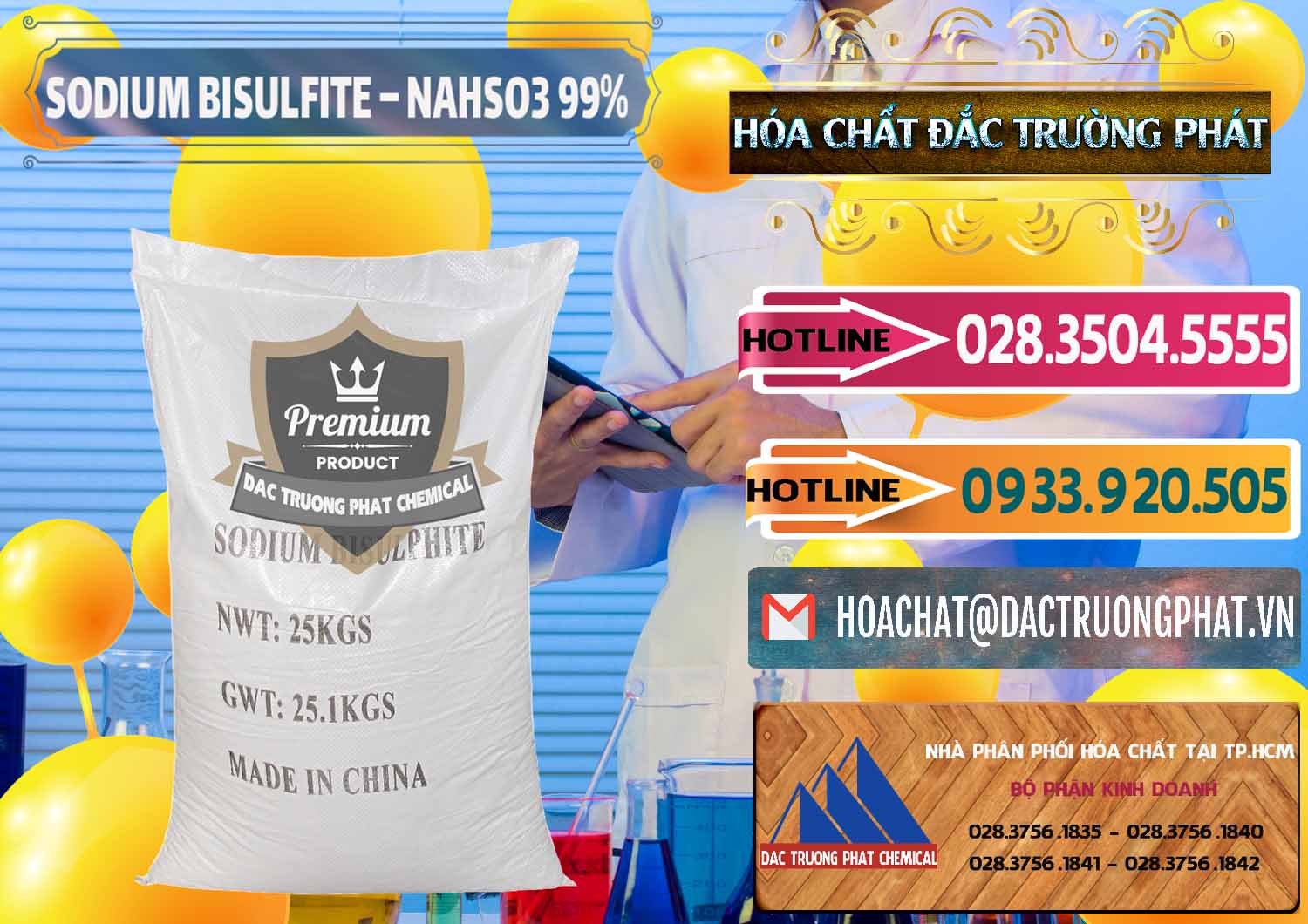 Nơi chuyên phân phối _ bán Sodium Bisulfite – NAHSO3 Trung Quốc China - 0140 - Cty chuyên cung cấp và bán hóa chất tại TP.HCM - dactruongphat.vn