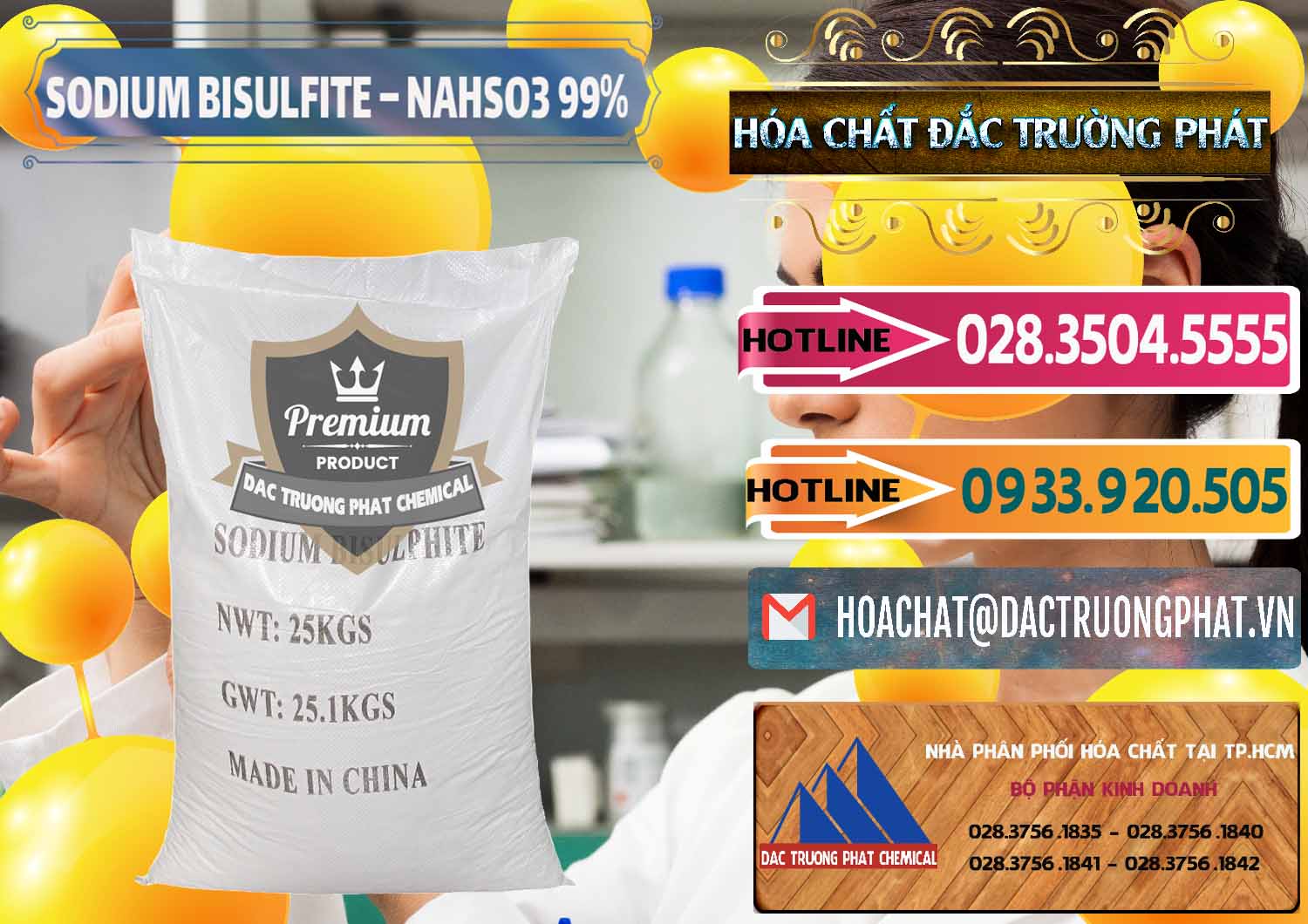 Đơn vị chuyên nhập khẩu & bán Sodium Bisulfite – NAHSO3 Trung Quốc China - 0140 - Công ty cung cấp & nhập khẩu hóa chất tại TP.HCM - dactruongphat.vn