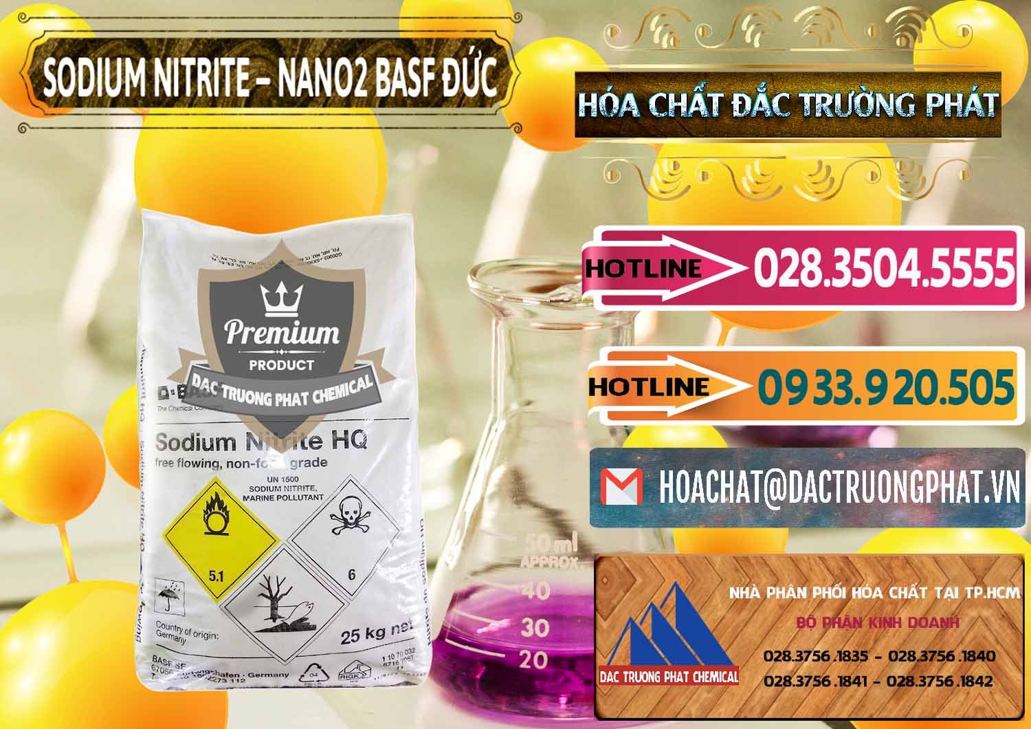Cty bán ( phân phối ) Sodium Nitrite - NANO2 Đức BASF Germany - 0148 - Cty chuyên bán - phân phối hóa chất tại TP.HCM - dactruongphat.vn