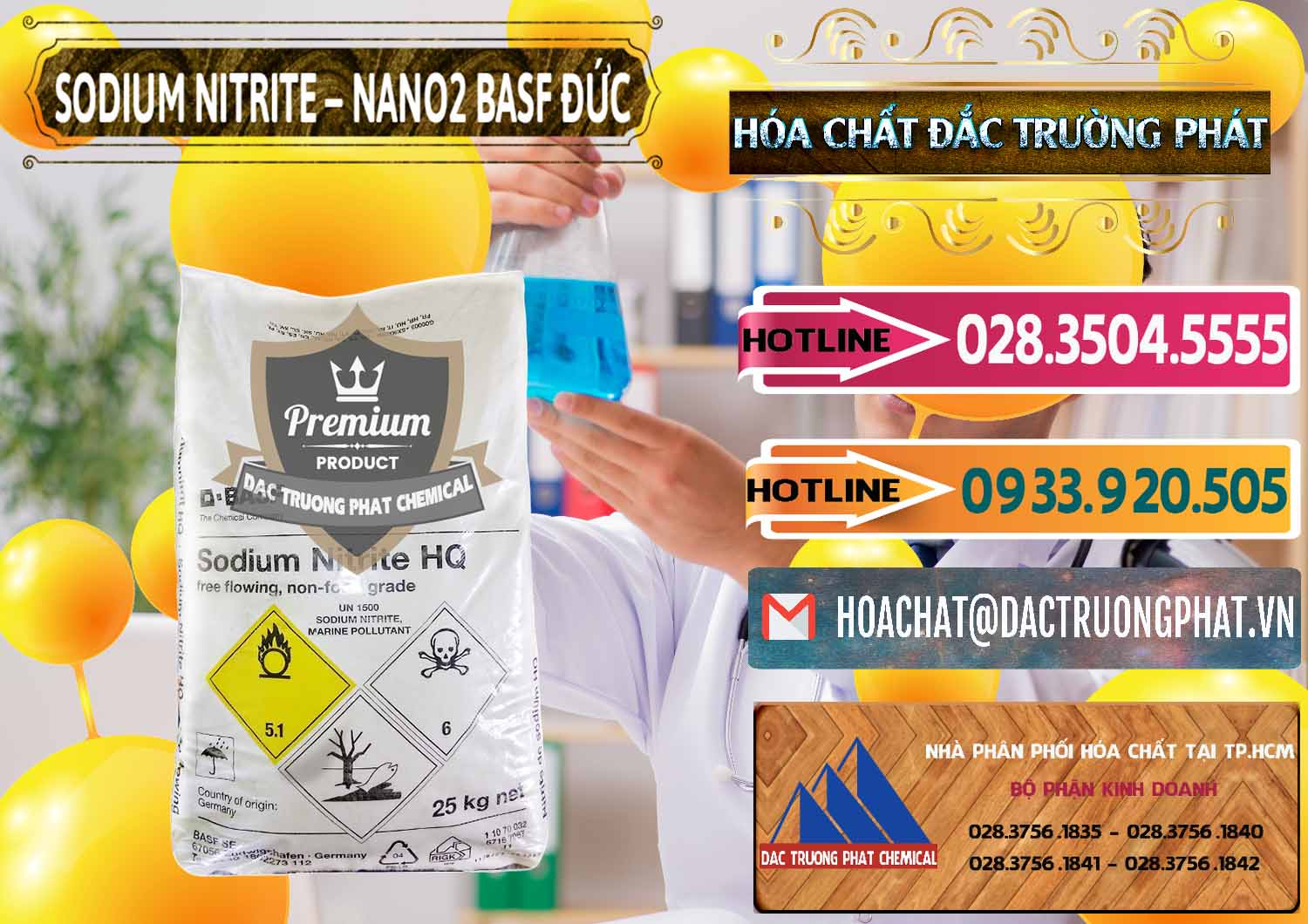 Đơn vị chuyên nhập khẩu - bán Sodium Nitrite - NANO2 Đức BASF Germany - 0148 - Đơn vị chuyên bán & phân phối hóa chất tại TP.HCM - dactruongphat.vn