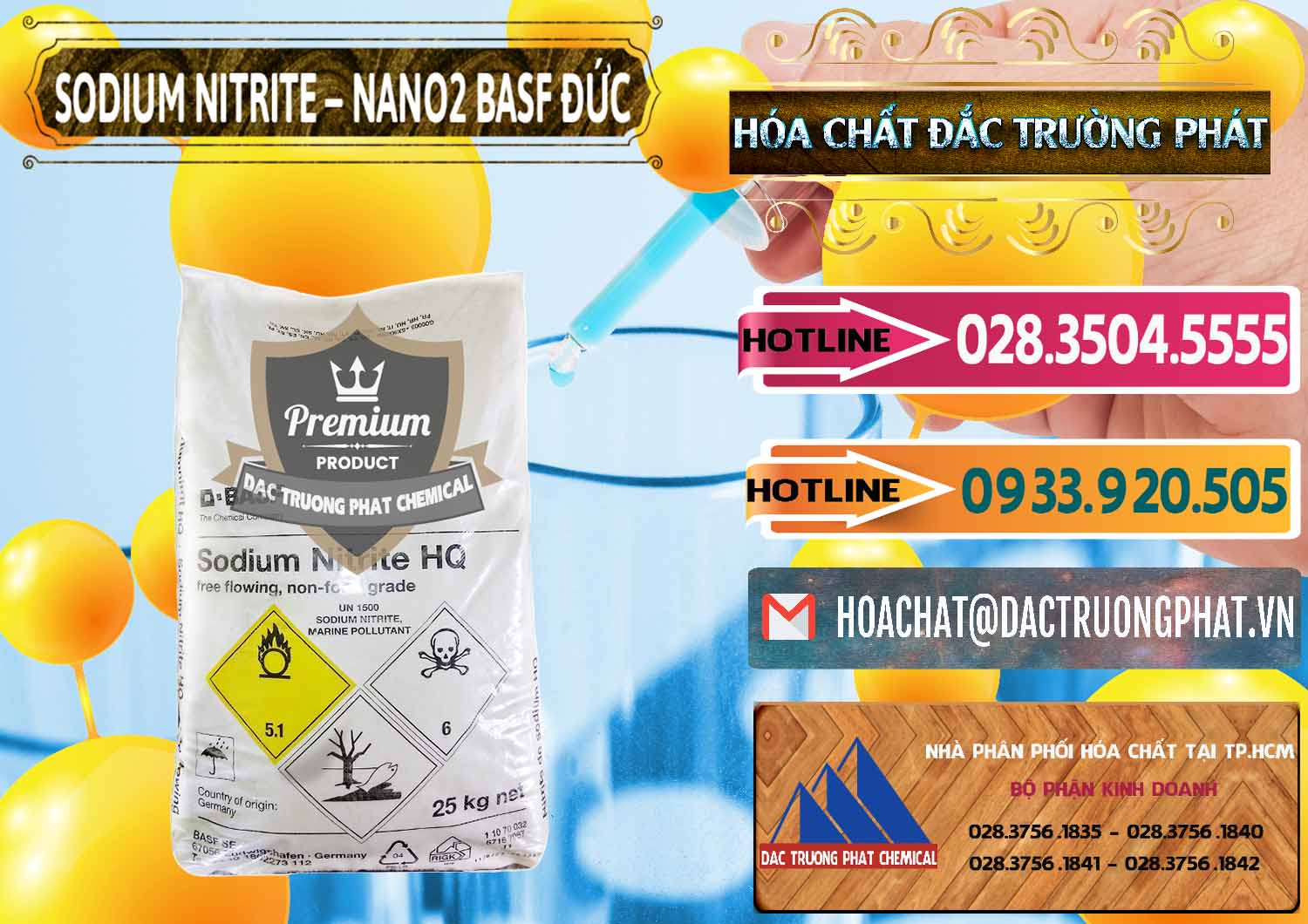 Công ty chuyên bán & cung ứng Sodium Nitrite - NANO2 Đức BASF Germany - 0148 - Đơn vị chuyên kinh doanh ( cung cấp ) hóa chất tại TP.HCM - dactruongphat.vn