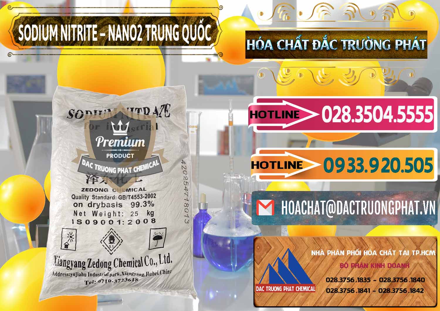 Đơn vị nhập khẩu & bán Sodium Nitrite - NANO2 Zedong Trung Quốc China - 0149 - Chuyên bán _ phân phối hóa chất tại TP.HCM - dactruongphat.vn