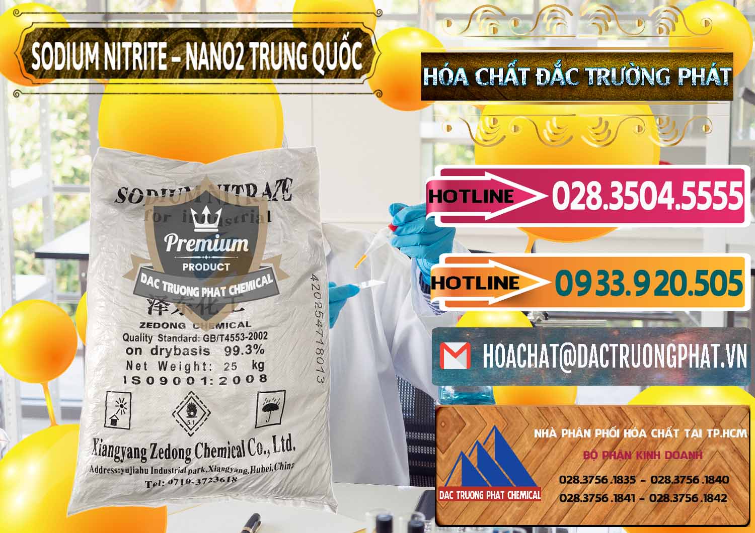 Nơi chuyên bán - cung ứng Sodium Nitrite - NANO2 Zedong Trung Quốc China - 0149 - Cty cung ứng và phân phối hóa chất tại TP.HCM - dactruongphat.vn