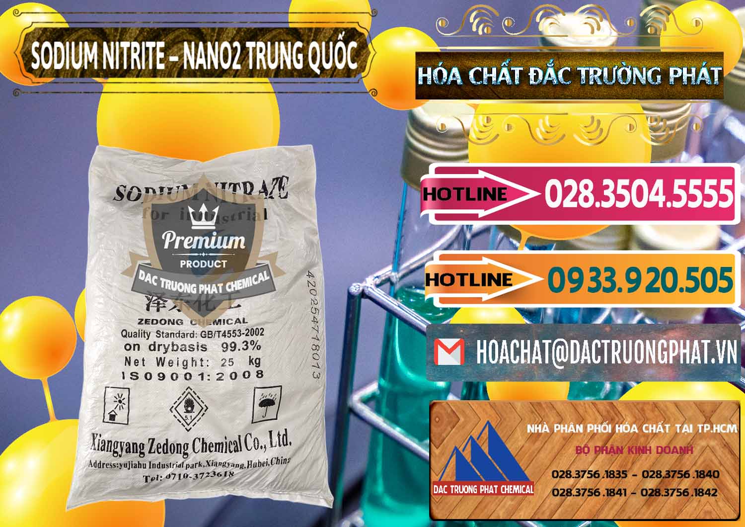 Chuyên nhập khẩu & bán Sodium Nitrite - NANO2 Zedong Trung Quốc China - 0149 - Đơn vị chuyên kinh doanh _ cung cấp hóa chất tại TP.HCM - dactruongphat.vn