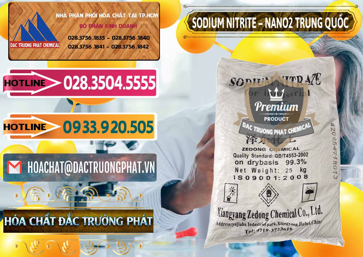 Cty phân phối _ bán Sodium Nitrite - NANO2 Zedong Trung Quốc China - 0149 - Đơn vị chuyên kinh doanh và phân phối hóa chất tại TP.HCM - dactruongphat.vn