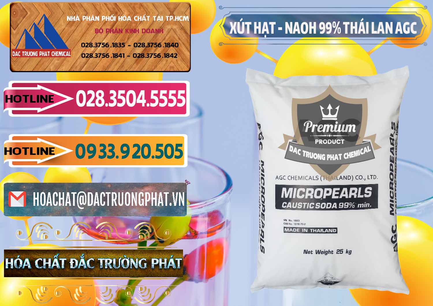 Đơn vị chuyên phân phối và bán Xút Hạt - NaOH Bột 99% AGC Thái Lan - 0168 - Cty nhập khẩu & cung cấp hóa chất tại TP.HCM - dactruongphat.vn