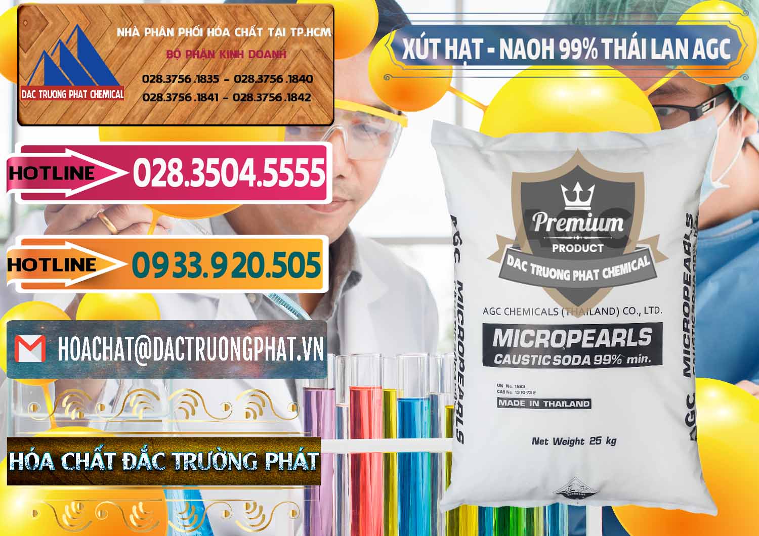 Cty chuyên kinh doanh ( bán ) Xút Hạt - NaOH Bột 99% AGC Thái Lan - 0168 - Đơn vị cung ứng và phân phối hóa chất tại TP.HCM - dactruongphat.vn