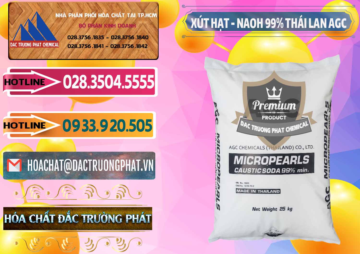 Chuyên cung ứng _ bán Xút Hạt - NaOH Bột 99% AGC Thái Lan - 0168 - Công ty cung cấp & phân phối hóa chất tại TP.HCM - dactruongphat.vn